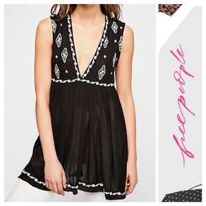 Free People Diamond Embroidered Tunic